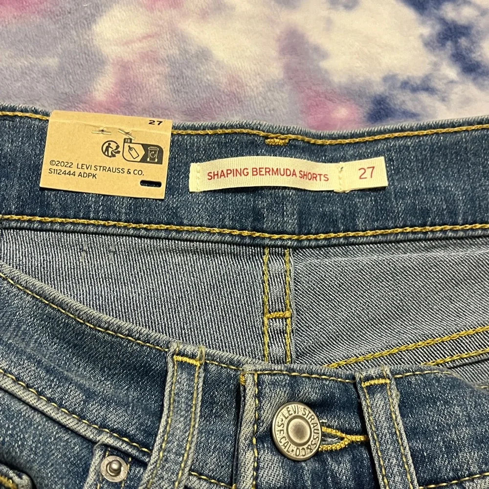 Levi's Shaping Bermuda Denim Shorts